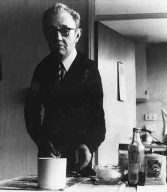 Ted Butler in his Broomhall flat