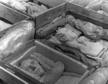 Busts in protective cases