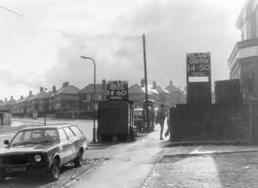 Junction of Hastilar Road South (left) and Nodder Road