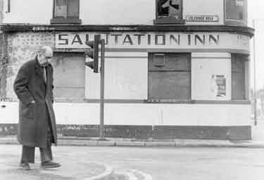 Derelict Salutation Inn, No.126 Attercliffe Common at junction with Coleridge Road