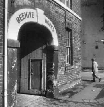 Former premises of Gregory Fenton Ltd., cutlery manufacturers, Beehive Works, Milton Street at junction with (right) Headford Street