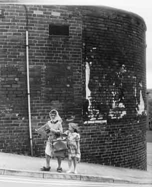 Woman and child on Whitehouse Lane