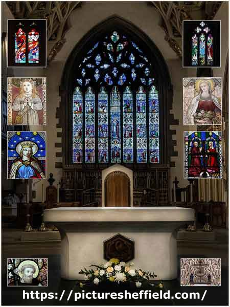 Sheffield Photographic Society Collection: St. Marie's Cathedral stained glass window
