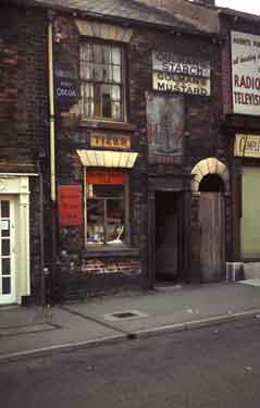 Sheffield Photographic Society Collection: Old shop in Regent Street