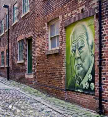 Sheffield Photographic Society Collection: Patrick Moore mural by Rocket01, Froggatt Lane