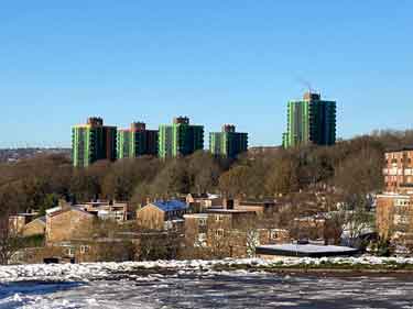 Sheffield Photographic Society Collection: Council flats in the Callow part of the Gleadless Valley estate on Callow Mount, Callow Drive and Callow Place, Gleadless Valley