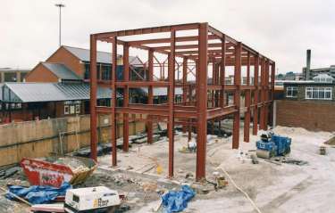 Construction at Barnsley railway station, Barnsley Transport Interchange