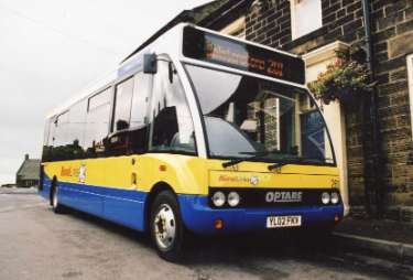 South Yorkshire Passenger Transport Executive SYPTE: Rural Links bus No. 261 at launch of Bolsterstone service