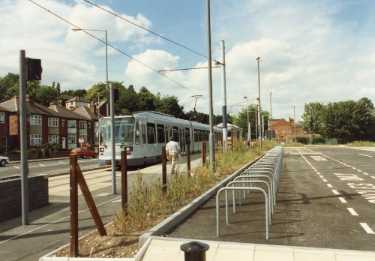 Supertram at Middlewood Park and Ride, off Middlewood Road