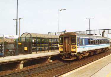 Train at Swinton railway station, Swinton [Transport] Interchange