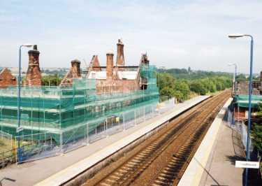 Renovation work at Woodhouse Station, Woodhouse Mill