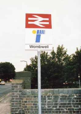 Wombwell Station sign