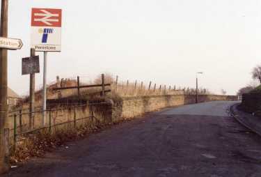 Approach road to Penistone Railway Station
