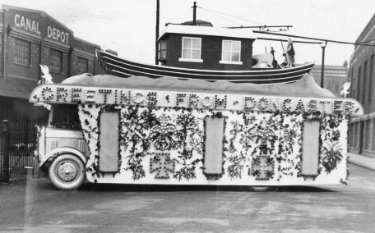 Doncaster Transport decorated float showing Noah's Ark