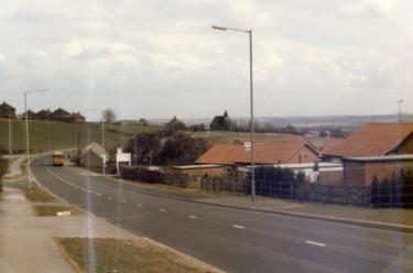 Sheffield Road approaching junction with (left) Occupation Lane