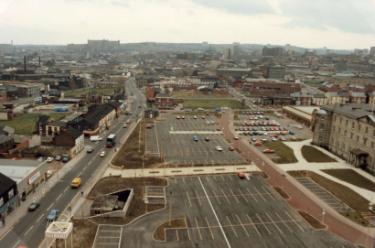 Infirmary Road including Presto Supermarket (latterly both Safeway and Tesco stores)