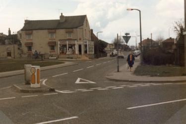 White Lane, Gleadless looking towards the junction with (top left) Smithfield Road