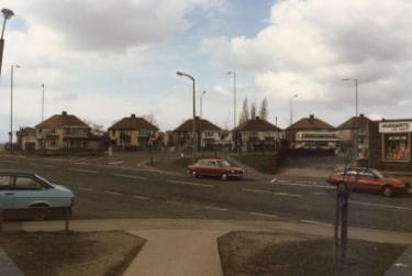 White Lane, Gleadless looking towards the junction with (top centre) Norton Avenue