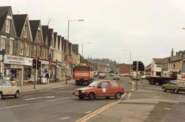 Middlewood Road looking towards (right) the junction of Catch Bar Lane