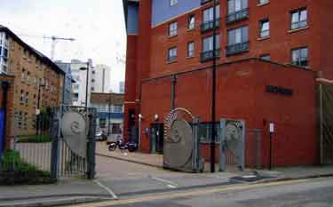 Rear of (right) Archways flats and (left) Unite, student accomodation, Leadmill Road