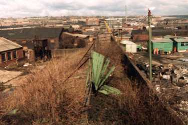 Nunnery Colliery's railway route to coal yards on Attercliffe Road