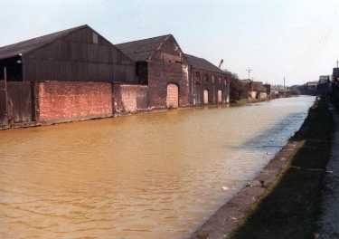 Old warehouses along the Sheffield Canal at Attercliffe