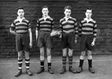 Rugby players, Whitby Road Secondary School, season 1955 - 1956