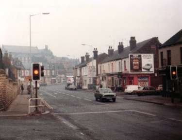 Abbeydale Road looking towards the city from junction with (left) Glen Road 