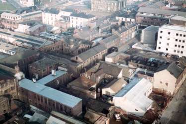 View from Telephone House looking towards Division Street and the site of the former Royal Hospital