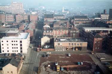 View from Telephone House looking towards Division Street and (centre) Division Lane