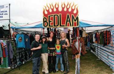 Bedlam clothing stall, Lakeside [Music] Festival, Don Valley Grass Bowl