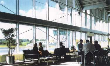 Departure lounge, Sheffield Airport