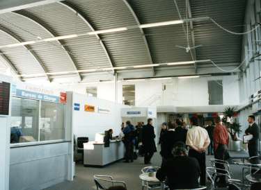 Departure lounge, Sheffield Airport 