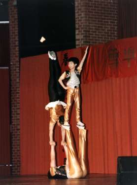 Acrobats at The Year of the Tiger, Sheffield Chinese New Year Celebration, Octagon Centre, Western Bank