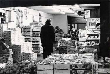 Unidentified fruiters and greengrocers shop