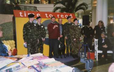 David Blunkett MP, Education and Employment Secretary speaking at the 'Read Me' campaign at Meadowhall Shopping Centre, c.1997 - 1998