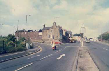 Mansfield Road looking towards junction with (left) Hurlfield Road