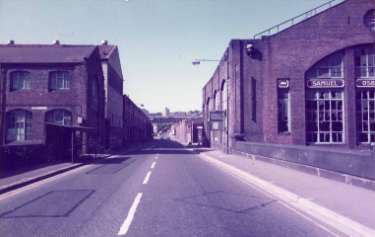 Rutland Road river bridge showing (right) Samuel Osborn and Co. Ltd., Rutland Works, Rutland Road