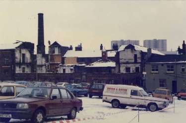 Rear of former premises of Cooper Brothers and Sons Ltd., Don Plate Works, manufacturing silversmiths as seen from Eyre Lane