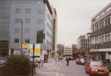 Norfolk Street looking towards Union Street showing (left) Howden House and (right) No. 194 National Deposit Friendly Society c.2001