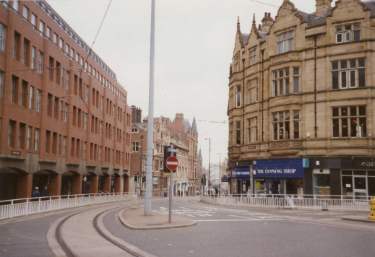 Junction of (centre) Church Street and (right) Leopold Street showing the Tanning Shop, No. 49 Church Street