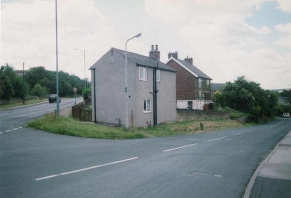 Junction of (foreground) West Street and (left) Eckington Road, Beighton