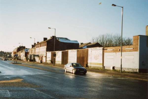 Queen's Road at junction with (right) Charlotte Road