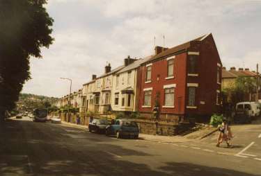 Firth Park Road at the junction with (right) Addison Road