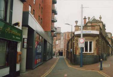 Barclays Bank, Nos. 207 - 215 Glossop Road at junction with (left) Convent Walk