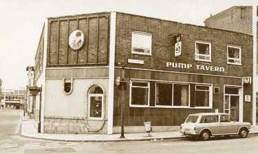 Pump Tavern, Cumberland Way, junction of (left) Earl Street