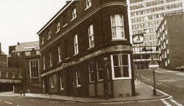 Three Tuns public house, No. 39 Silver Street Head and junction with Lee Croft