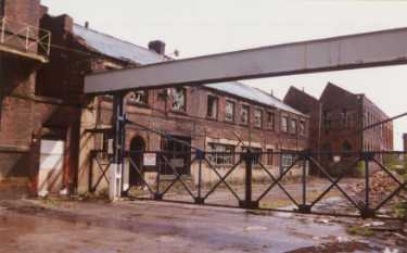 Main entrance gate of Jessop Saville Ltd., Brightside Works, Brightside Lane  