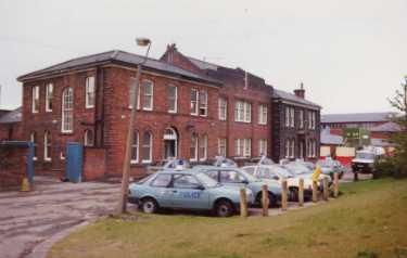 Attercliffe Police Station, Whitworth Lane showing (right) construction of new Attercliffe Police Station, No. 60 Attercliffe Common