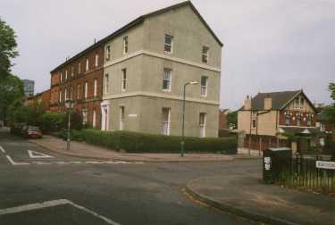 Junction of (centre) Broomhall Street, (top left) Wharncliffe Road and (foreground) Broomhall Place